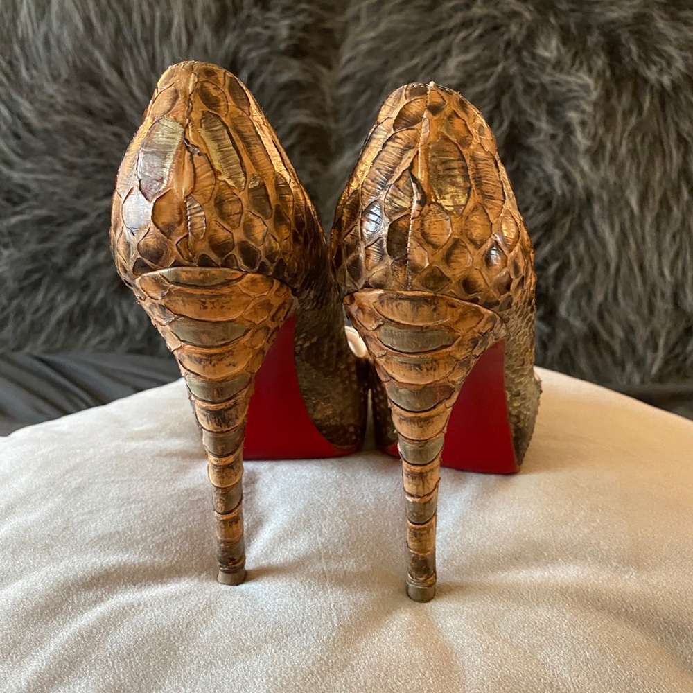 Christian Louboutin Python Platform Pumps - image 3